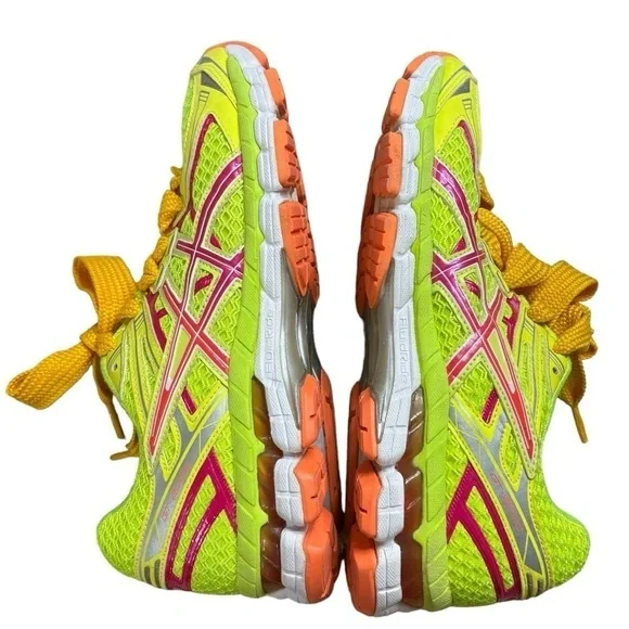 Asics GT 2000 Neon Yellow Pink Women’s Running Shoes Size 7.5 Athletic Trainers - Picture 11 of 15